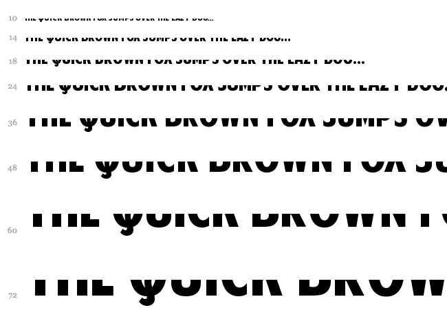 American Purpose font waterfall